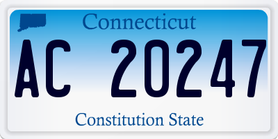 CT license plate AC20247
