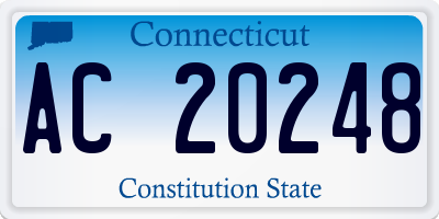 CT license plate AC20248