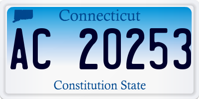CT license plate AC20253