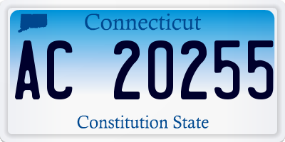 CT license plate AC20255