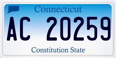 CT license plate AC20259