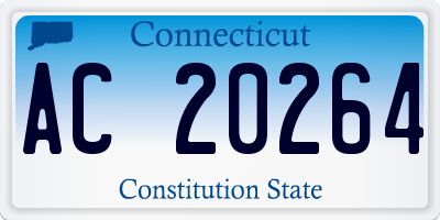 CT license plate AC20264