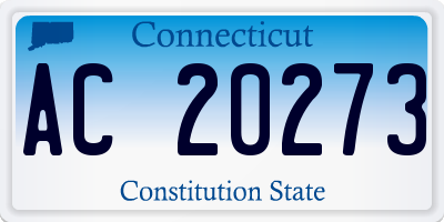 CT license plate AC20273