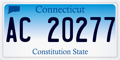 CT license plate AC20277