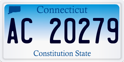 CT license plate AC20279