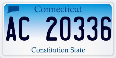 CT license plate AC20336