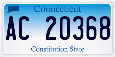 CT license plate AC20368