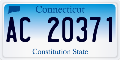 CT license plate AC20371