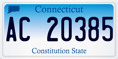 CT license plate AC20385