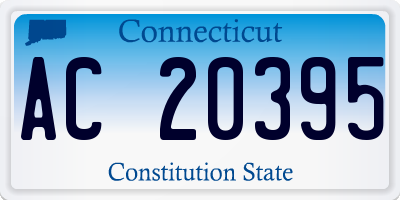 CT license plate AC20395