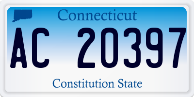 CT license plate AC20397
