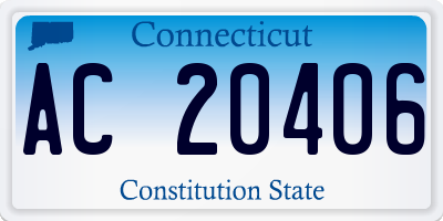 CT license plate AC20406