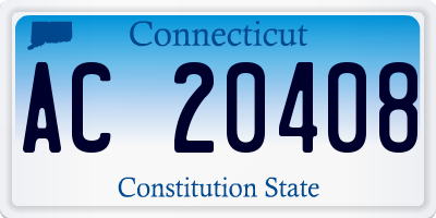 CT license plate AC20408