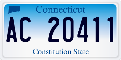 CT license plate AC20411
