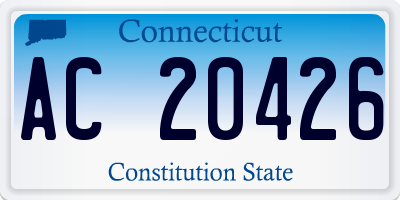 CT license plate AC20426