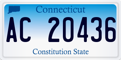 CT license plate AC20436