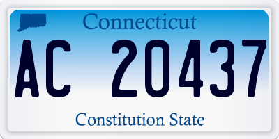 CT license plate AC20437