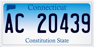 CT license plate AC20439
