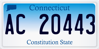 CT license plate AC20443