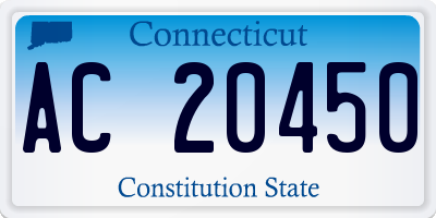 CT license plate AC20450