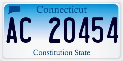 CT license plate AC20454