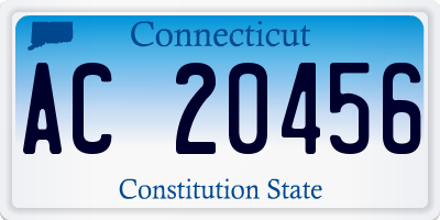 CT license plate AC20456