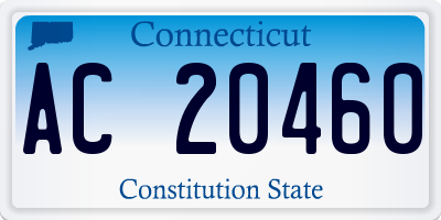 CT license plate AC20460