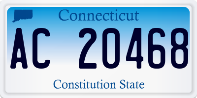 CT license plate AC20468