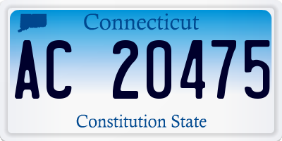 CT license plate AC20475