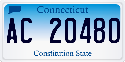 CT license plate AC20480