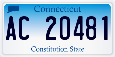 CT license plate AC20481