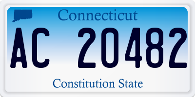 CT license plate AC20482