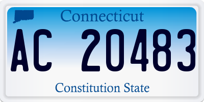 CT license plate AC20483