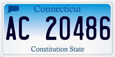 CT license plate AC20486