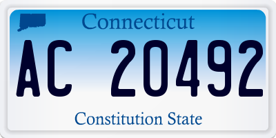 CT license plate AC20492