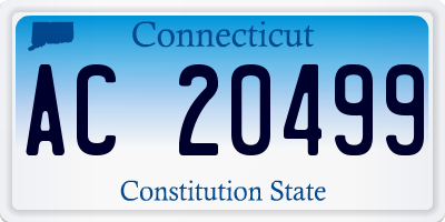 CT license plate AC20499