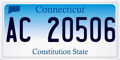 CT license plate AC20506
