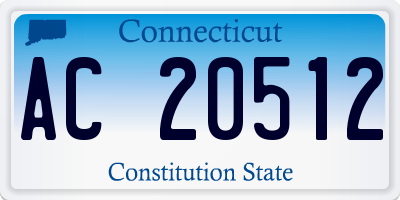CT license plate AC20512