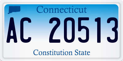 CT license plate AC20513