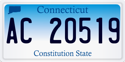 CT license plate AC20519