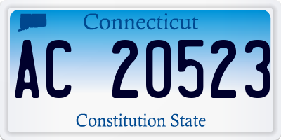 CT license plate AC20523