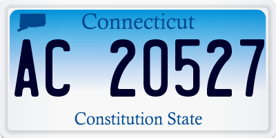 CT license plate AC20527