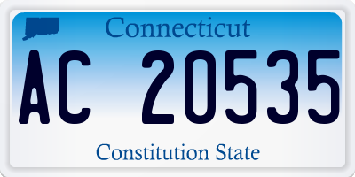 CT license plate AC20535