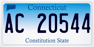 CT license plate AC20544