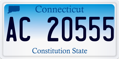 CT license plate AC20555