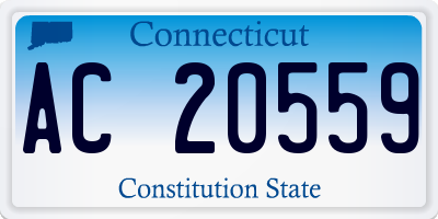 CT license plate AC20559