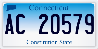 CT license plate AC20579