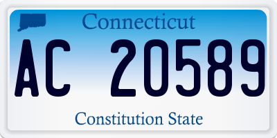 CT license plate AC20589