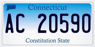 CT license plate AC20590