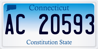 CT license plate AC20593